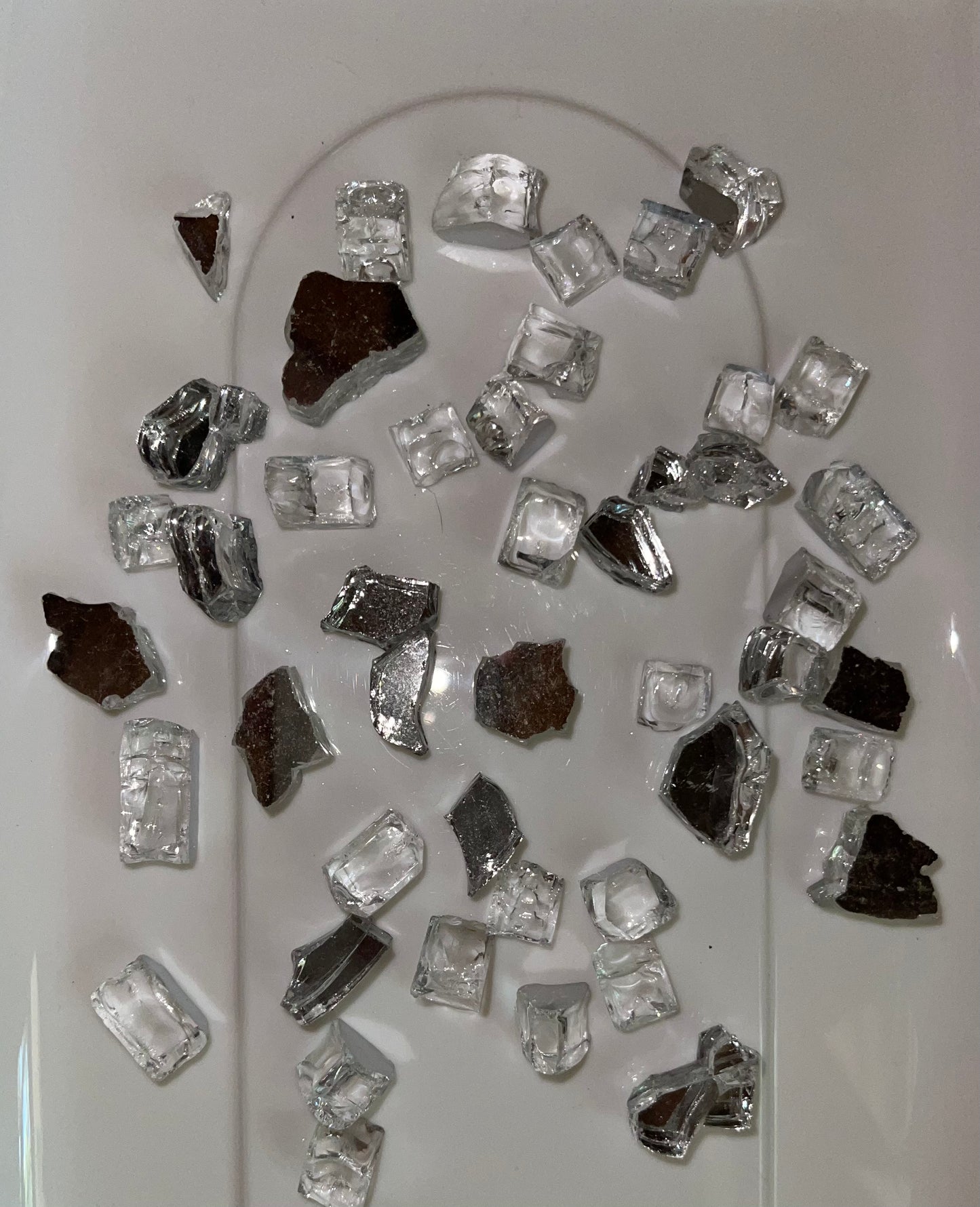 Crystal Clear Reflective Glass 1/4"-1/2”