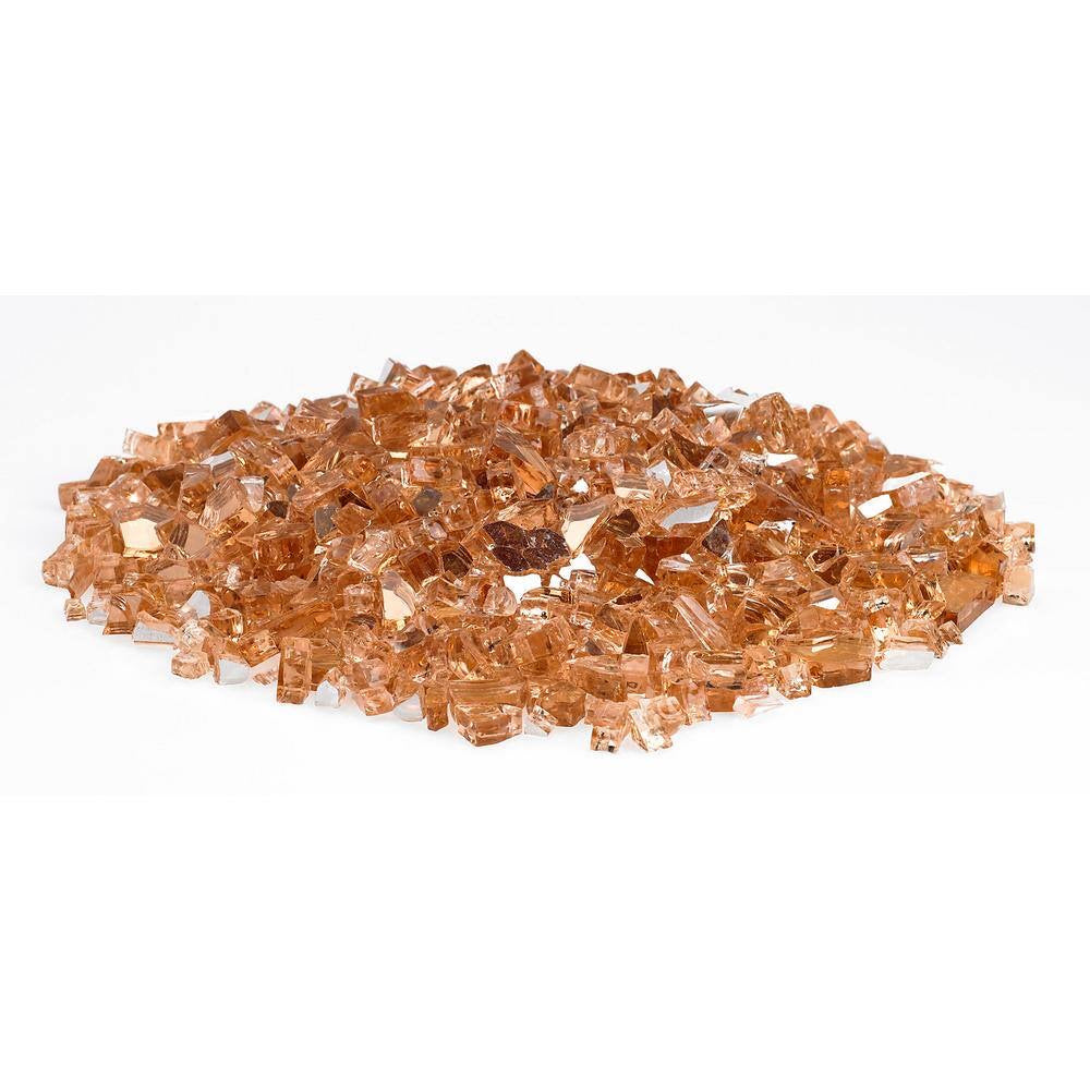 Champagne Crushed Reflective Glass 1/4"