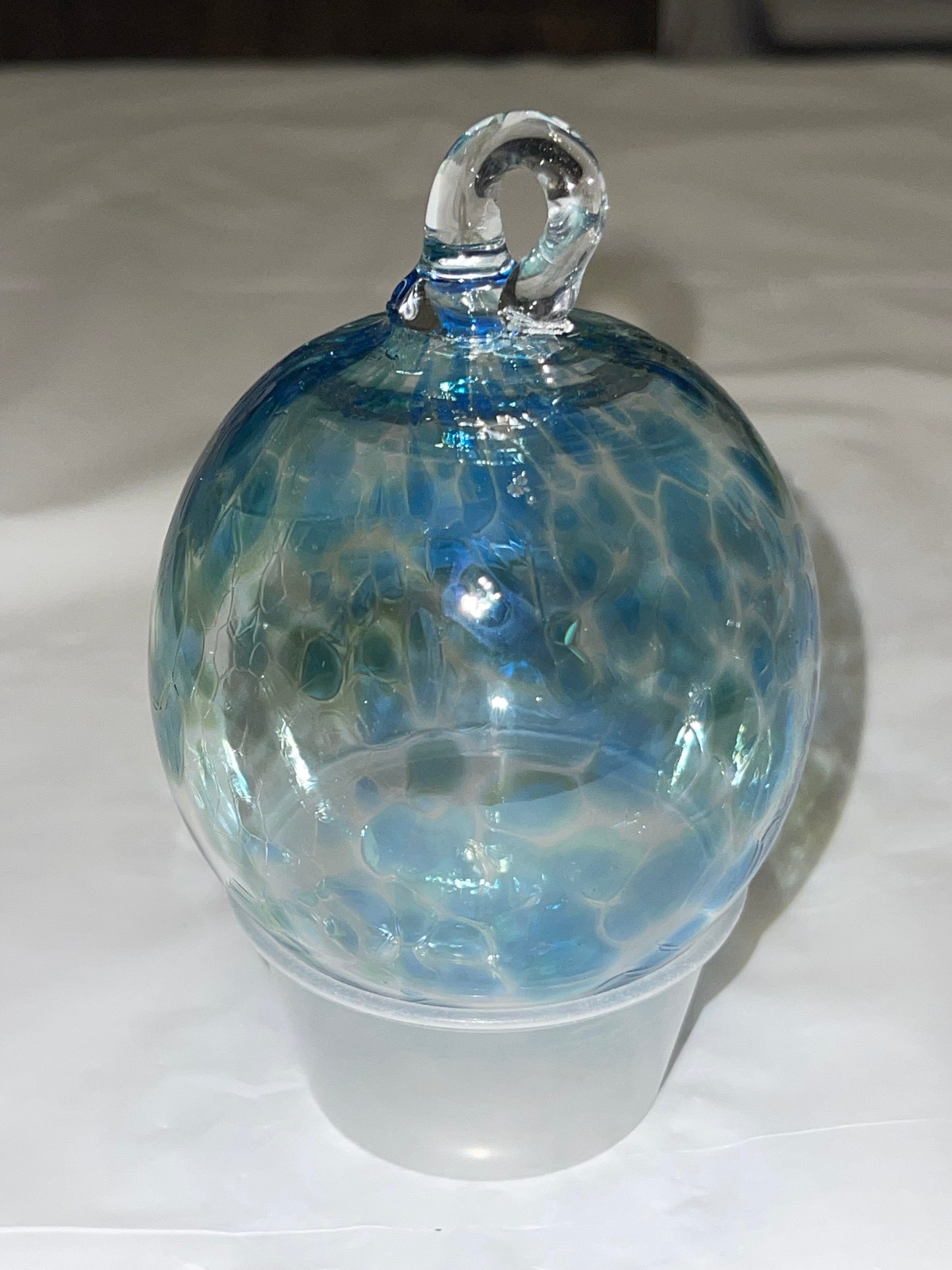 BLUE/GREEN CLEAR ORNAMENT