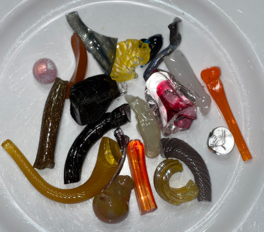 Set of Miscellaneous Blown Glass Stems 8oz