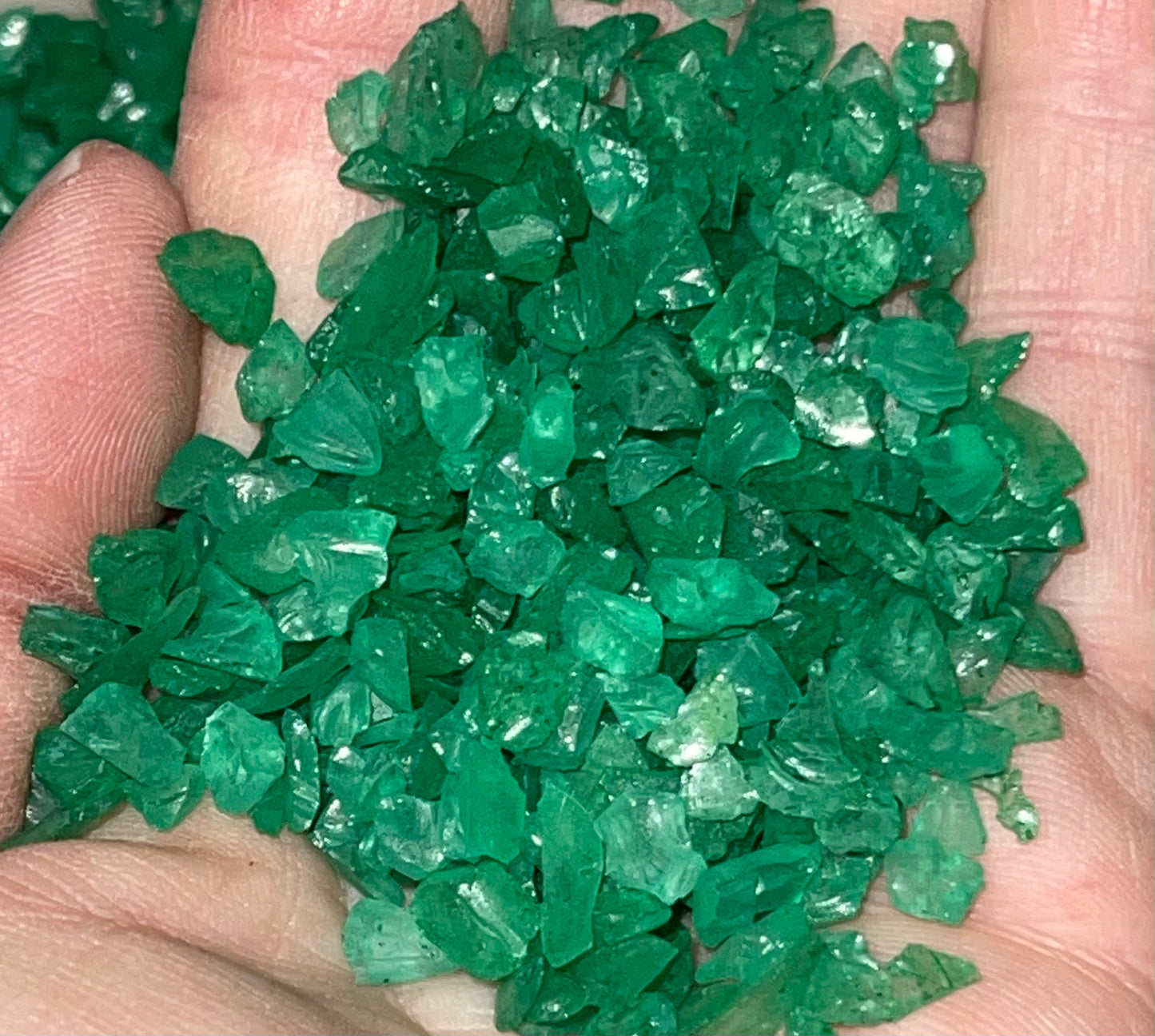 Green Classic 1/4 in. Glass Chips