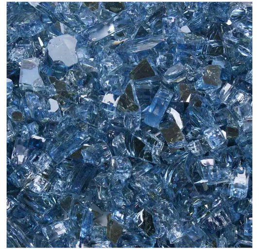 Neptune Blue Crushed Reflective Glass 1/4"-1/2"