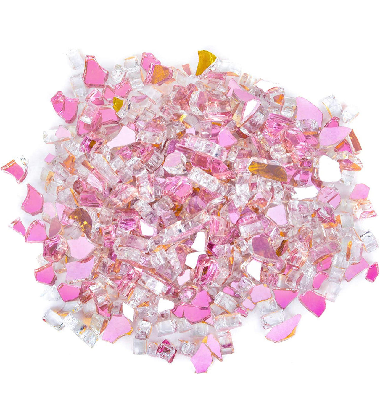 CC206 & CC207 - Rose Gold Crushed Reflective Glass 1/4"