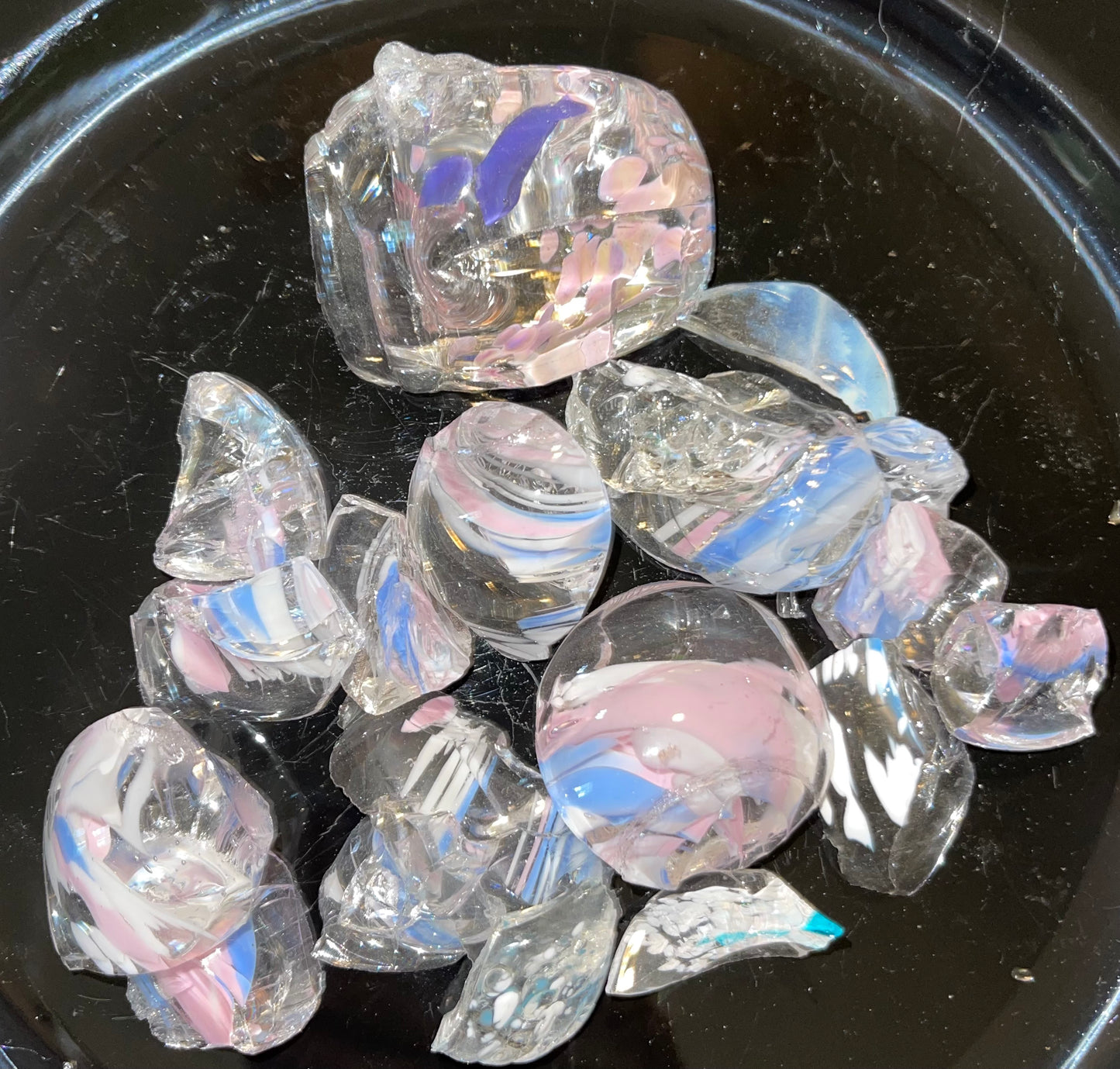 SOLD - Blue/Pink/White/Clear BGE